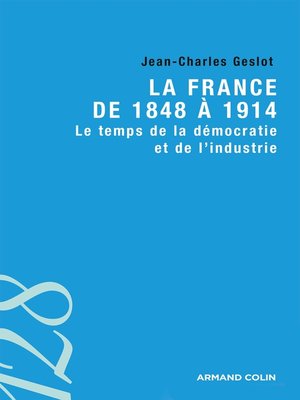 cover image of La France de 1848 à 1914
